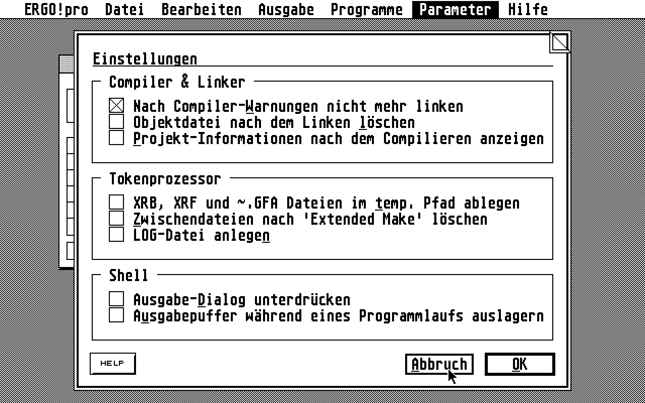 Ergo!pro atari screenshot